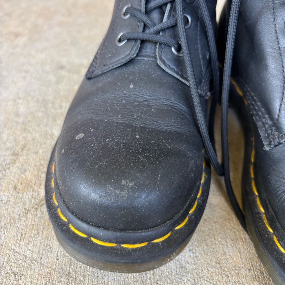 Dr. Martens Black Leather Boots - Picture 4 of 7